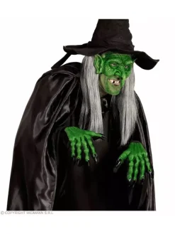 Gants Mains De Sorcières 3D Verts -Smiffys Soldes Boutique gants mains de sorcieres 3d verts 2