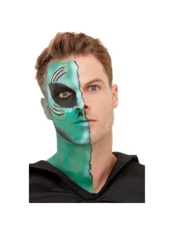 Smiffys Kit De Maquillage à  L'eau Extra-terrestre Vert (maquillage, Adhésifs, Prothèse, Applicateur) -Smiffys Soldes Boutique kit de maquillage a l eau extra terrestre vert maquillage adhesifs prothese applicateur 1