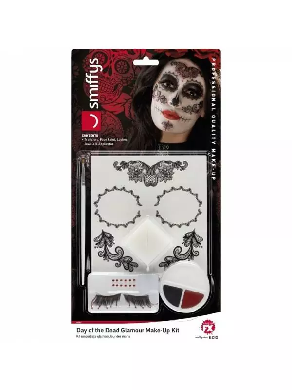 Smiffys Kit De Maquillage Glamour Jour Des Morts 4 Smiffys Kit De Maquillage Glamour Jour Des Morts – Image 2