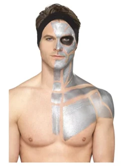 Smiffys Kit Latex Métallique Or Et Argent (1 X29,57 Ml, Maquillage Or Et Argent, 2 éponges) 15 Smiffys Kit Latex Métallique Or Et Argent (1 X29,57 Ml, Maquillage Or Et Argent, 2 éponges) -Smiffys Soldes Boutique kit latex metallique or et argent 1 x2957 ml maquillage or et argent 2 eponges 2