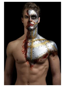 Smiffys Kit Latex Métallique Or Et Argent (1 X29,57 Ml, Maquillage Or Et Argent, 2 éponges) 18 Smiffys Kit Latex Métallique Or Et Argent (1 X29,57 Ml, Maquillage Or Et Argent, 2 éponges) -Smiffys Soldes Boutique kit latex metallique or et argent 1 x2957 ml maquillage or et argent 2 eponges 5