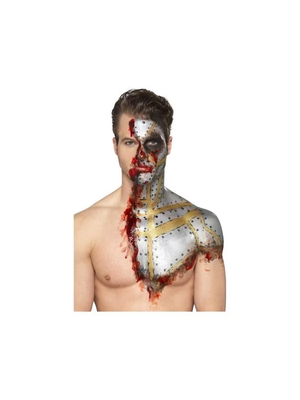 Smiffys Kit Latex Métallique Or Et Argent (1 X29,57 Ml, Maquillage Or Et Argent, 2 éponges) 3 Smiffys Kit Latex Métallique Or Et Argent (1 X29,57 Ml, Maquillage Or Et Argent, 2 éponges)