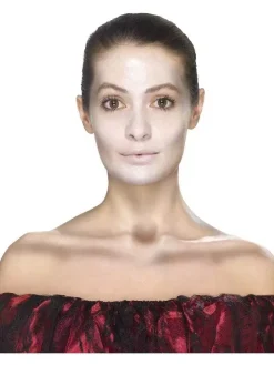 Smiffys Kit Maquillage Jour Des Morts Rouge Et Noir (fard à L'eau Visage, Crayon, Applicateurs) -Smiffys Soldes Boutique kit maquillage jour des morts rouge et noir fard a l eau visage crayon applicateurs 4