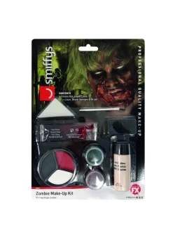 Smiffys Kit Maquillage Multicolore Zombie (peinture Visage, Latex Liquide, Sang) 19 Smiffys Kit Maquillage Multicolore Zombie (peinture Visage, Latex Liquide, Sang) -Smiffys Soldes Boutique kit maquillage multicolore zombie peinture visage latex liquide sang 8