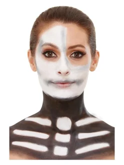 Smiffys Kit Maquillage Squelette, Aqua, Noir Et Blanc (Maquillage, Crayon, Sang Et éponge) 10 Smiffys Kit Maquillage Squelette, Aqua, Noir Et Blanc (Maquillage, Crayon, Sang Et éponge) -Smiffys Soldes Boutique kit maquillage squelette aqua noir et blanc maquillage crayon sang et eponge 3