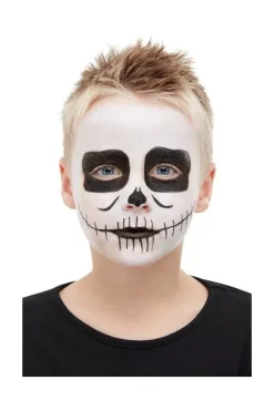 Smiffys Kit Maquillage Squelette Noir Et Blanc, Enfant -Smiffys Soldes Boutique kit maquillage squelette noir et blanc enfant 1