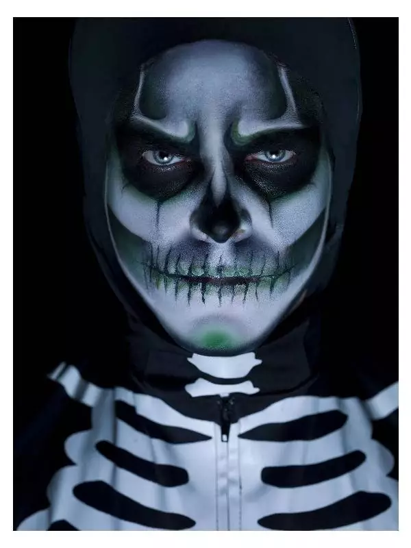 Smiffys Kit Maquillage Squelette Phosphorescent 3 Couleurs 7 Smiffys Kit Maquillage Squelette Phosphorescent 3 Couleurs – Image 5