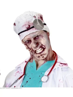 WIDMANN Kit Maquillage Zombie (latex, Sang, Crayons Gris Et Noir, Fards, Applicateurs)