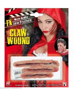 WIDMANN Lot De 3 Prothèses Latex FX - Traces De Griffure -Smiffys Soldes Boutique lot de 3 protheses latex fx traces de griffure 2