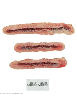 WIDMANN Lot De 3 Prothèses Latex FX - Traces De Griffure -Smiffys Soldes Boutique lot de 3 protheses latex fx traces de griffure 3