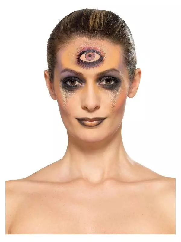 Smiffys Maquillage à L'eau Diseuse De Bonne Aventure (3 Couleurs, Paillettes, Transferts, éponge Et Brosse) 5 Smiffys Maquillage à L'eau Diseuse De Bonne Aventure (3 Couleurs, Paillettes, Transferts, éponge Et Brosse) – Image 3