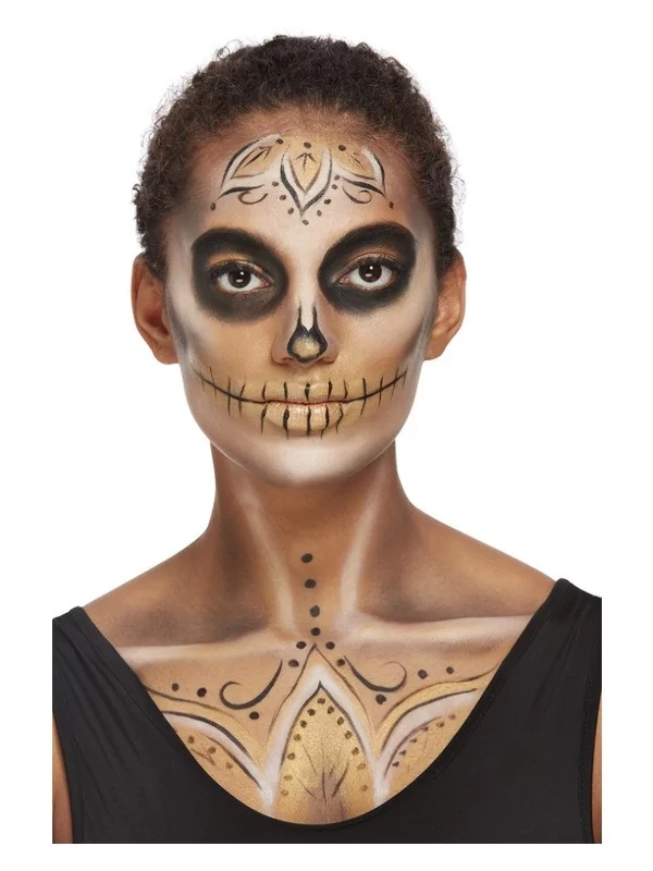 Smiffys Maquillage Effets Spéciaux Or, Aqua, Avec Des Boucles D'oreilles, Autocollants (visage) 5 Smiffys Maquillage Effets Spéciaux Or, Aqua, Avec Des Boucles D'oreilles, Autocollants (visage) – Image 3