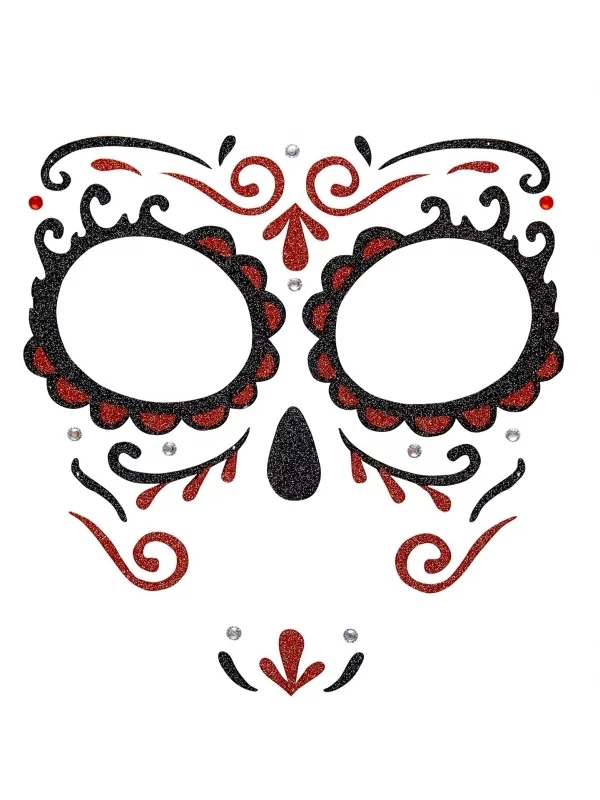 WIDMANN Maquillage Jour Des Morts, Couleurs Au Choix 4 WIDMANN Maquillage Jour Des Morts, Couleurs Au Choix – Image 2