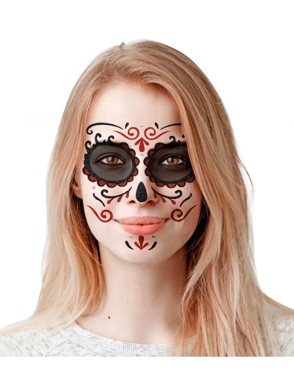 WIDMANN Maquillage Jour Des Morts, Couleurs Au Choix 5 WIDMANN Maquillage Jour Des Morts, Couleurs Au Choix – Image 3