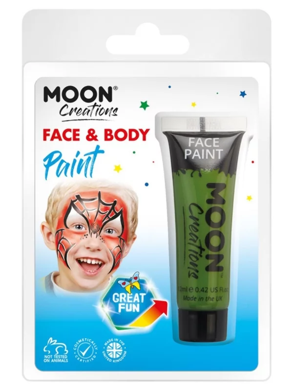Smiffys Maquillage Moon Créations, Visage Corps, Vert Foncé,12ml 3 Smiffys Maquillage Moon Créations, Visage Corps, Vert Foncé,12ml