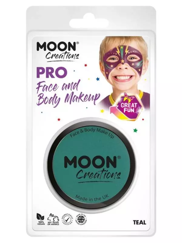 Smiffys Maquillage Pro Visage Bleu Canard - Cosmic Moon 4 Smiffys Maquillage Pro Visage Bleu Canard - Cosmic Moon – Image 2
