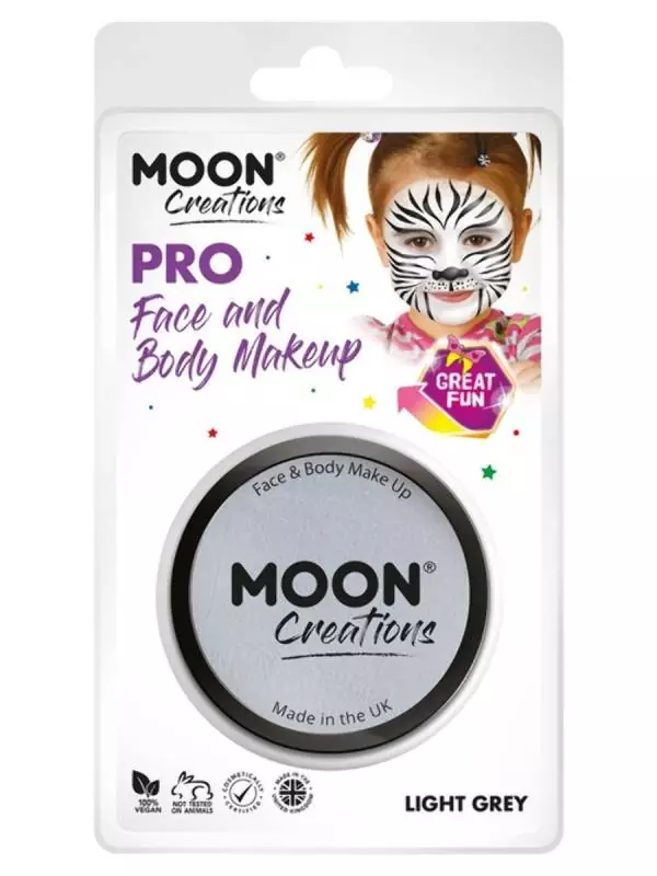 Smiffys Maquillage Pro Visage Gris Clair - Cosmic Moon 4 Smiffys Maquillage Pro Visage Gris Clair - Cosmic Moon – Image 2