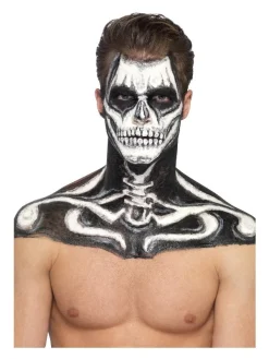 Smiffys Maquillage Squelette (pot Noir Et Blanc, 29.57 Ml Et éponges) 11 Smiffys Maquillage Squelette (pot Noir Et Blanc, 29.57 Ml Et éponges) -Smiffys Soldes Boutique maquillage squelette pot noir et blanc 2957 ml et eponges 2