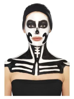 Smiffys Maquillage Squelette (pot Noir Et Blanc, 29.57 Ml Et éponges) 13 Smiffys Maquillage Squelette (pot Noir Et Blanc, 29.57 Ml Et éponges) -Smiffys Soldes Boutique maquillage squelette pot noir et blanc 2957 ml et eponges 4