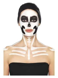 Smiffys Maquillage Squelette (pot Noir Et Blanc, 29.57 Ml Et éponges) 14 Smiffys Maquillage Squelette (pot Noir Et Blanc, 29.57 Ml Et éponges) -Smiffys Soldes Boutique maquillage squelette pot noir et blanc 2957 ml et eponges 5