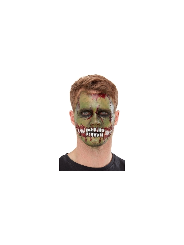 Smiffys Maquillage Zombie (transfert Bouche, Maquillage Vert, Crayon, Faux Sang Et éponge) 4 Smiffys Maquillage Zombie (transfert Bouche, Maquillage Vert, Crayon, Faux Sang Et éponge) – Image 2