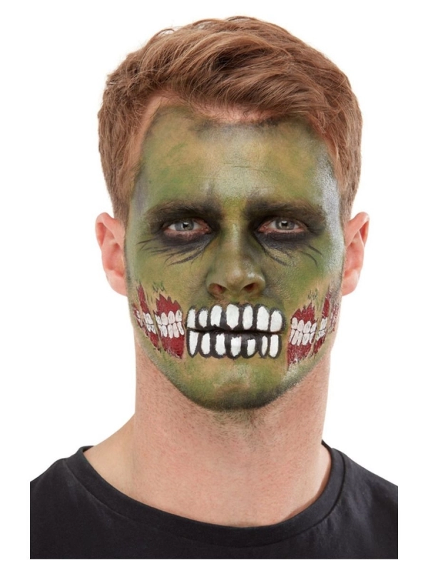 Smiffys Maquillage Zombie (transfert Bouche, Maquillage Vert, Crayon, Faux Sang Et éponge) 3 Smiffys Maquillage Zombie (transfert Bouche, Maquillage Vert, Crayon, Faux Sang Et éponge)