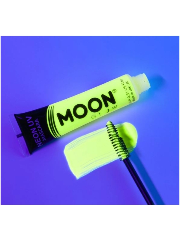 Smiffys Mascara UV Néon Jaune Intense - Moon Créations 4 Smiffys Mascara UV Néon Jaune Intense - Moon Créations – Image 2