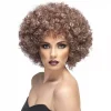 Smiffys Perruque Afro Brune Effet Naturel -Smiffys Soldes Boutique perruque afro brune effet naturel