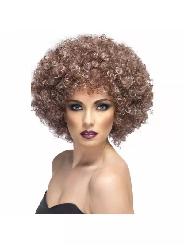 Smiffys Perruque Afro Brune Effet Naturel 3 Smiffys Perruque Afro Brune Effet Naturel