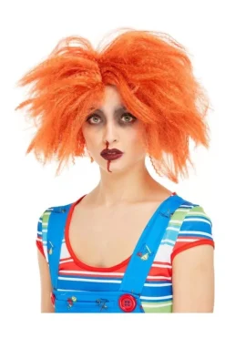 Smiffys Perruque CHUCKY© Mixte, Orange -Smiffys Soldes Boutique perruque chucky mixte orange 1