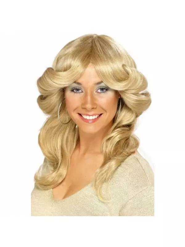Smiffys Perruque Femme Année 70 Blonde 3 Smiffys Perruque Femme Année 70 Blonde