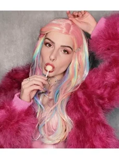 Smiffys Perruque Femme Licorne Manic Panic (Pastel) 12 Smiffys Perruque Femme Licorne Manic Panic (Pastel) -Smiffys Soldes Boutique perruque femme licorne manic panic pastel 3