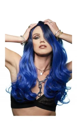 Smiffys Perruque Femme Manic Panic (Bleu De Minuit) -Smiffys Soldes Boutique perruque femme manic panic bleu de minuit 4