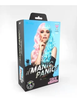 Smiffys Perruque Femme Manic Panic (Rose Et Bleue Pastel) -Smiffys Soldes Boutique perruque femme manic panic rose et bleue pastel 5