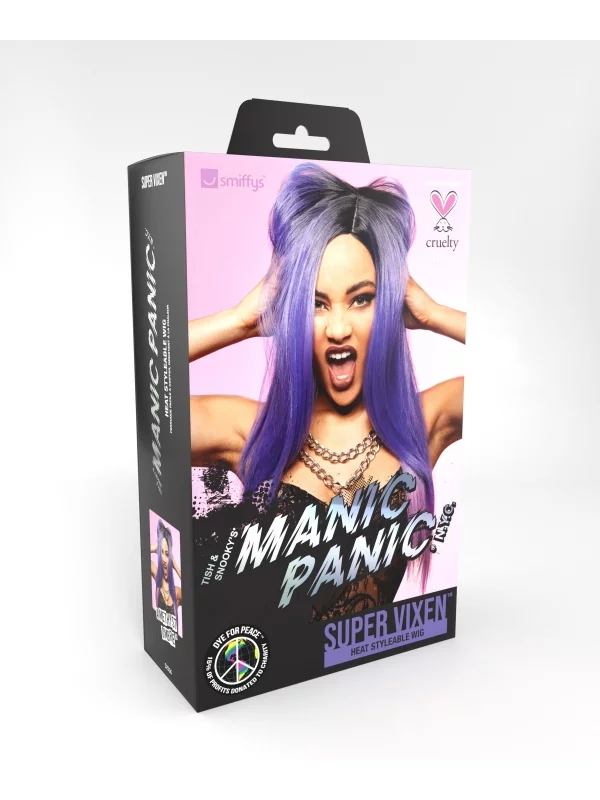 Smiffys Perruque Femme Manic Panic (Violet) 7 Smiffys Perruque Femme Manic Panic (Violet) – Image 5