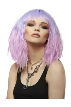 Smiffys Perruque Femme Manic Panic (Violet Et Rose Pastel) -Smiffys Soldes Boutique perruque femme manic panic violet et rose pastel 2