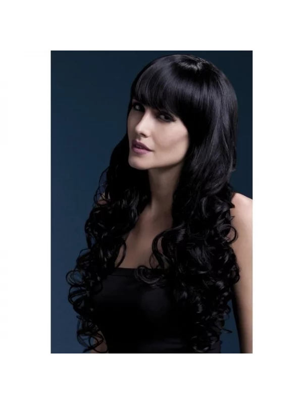 Smiffys Perruque Fever Isabelle Sexy 66 Cm, Noire 5 Smiffys Perruque Fever Isabelle Sexy 66 Cm, Noire – Image 3