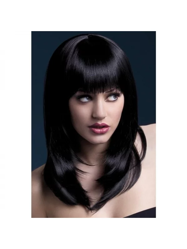 Smiffys Perruque Fever Tanja Sexy 48 Cm, Noire 3 Smiffys Perruque Fever Tanja Sexy 48 Cm, Noire