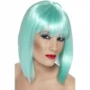 Smiffys Perruque Glam Courte Turquoise -Smiffys Soldes Boutique perruque glam courte turquoise