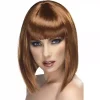 Smiffys Perruque Glamour Châtain -Smiffys Soldes Boutique perruque glamour chatain