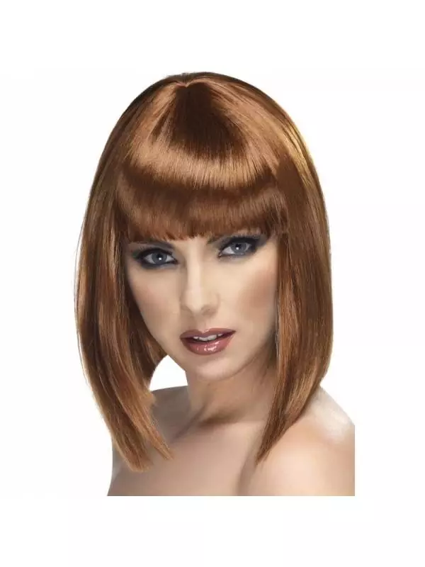 Smiffys Perruque Glamour Châtain 3 Smiffys Perruque Glamour Châtain