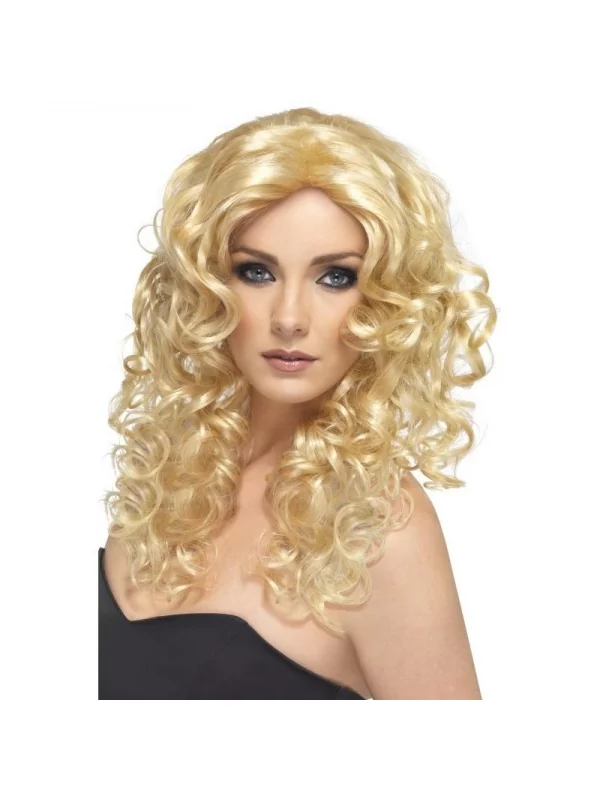 Smiffys Perruque Glamour Longue Frisée Blonde 3 Smiffys Perruque Glamour Longue Frisée Blonde