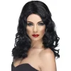 Perruque Glamour Longue Noire -Smiffys Soldes Boutique perruque glamour longue noire