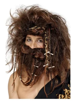 Smiffys Perruque Homme Des Cavernes Brun 7 Smiffys Perruque Homme Des Cavernes Brun -Smiffys Soldes Boutique perruque homme des cavernes brun 2