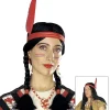 WIDMANN Perruque Noire D'indien Avec Deux Tresses Et Un Bandeau à Plume Rouge (mixte) 2 WIDMANN Perruque Noire D'indien Avec Deux Tresses Et Un Bandeau à Plume Rouge (mixte) -Smiffys Soldes Boutique perruque noire d indien avec deux tresses et un bandeau a plume rouge mixte