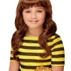 Smiffys Perruque Santoro Bee-Loved, Marron, Avec Frange 2 Smiffys Perruque Santoro Bee-Loved, Marron, Avec Frange -Smiffys Soldes Boutique perruque santoro bee loved marron avec frange