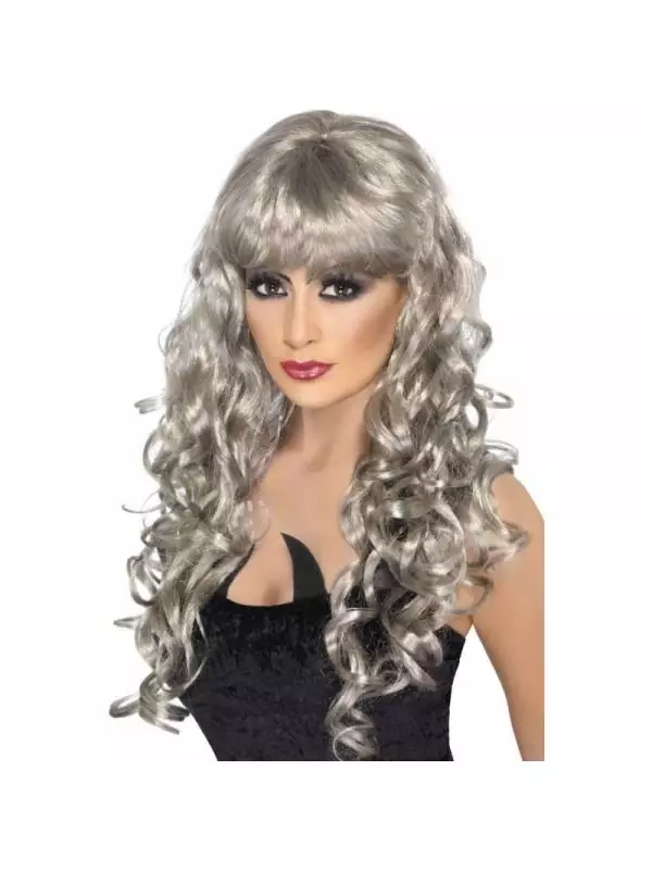 Smiffys Perruque Sirène Argent Frisée 3 Smiffys Perruque Sirène Argent Frisée