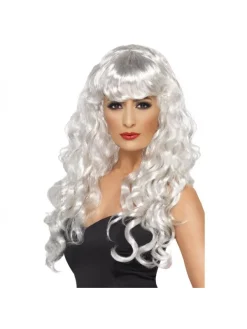 Smiffys Perruque Sirène Longue Blanche