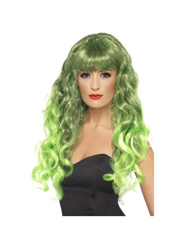 Smiffys Perruque Sirène Verte Et Noire Frisée 3 Smiffys Perruque Sirène Verte Et Noire Frisée