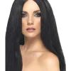Smiffys Perruque Star Longue Noire -Smiffys Soldes Boutique perruque star longue noire